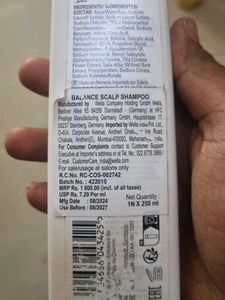Wella SP Balance Scalp Shampoo 250ml