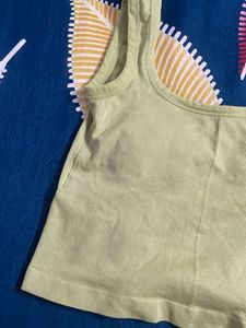 Light Green padded Tank Top