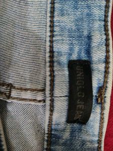 Light Wash Distressed Denim Jeans