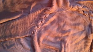 Knit Rib Stretchable High Neck Sweater.