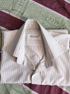 Sparky Striped Button-Up Shirt