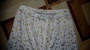 Elegant Cream Printed Palazzos