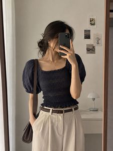 Chic Smocked Puff Sleeve Top