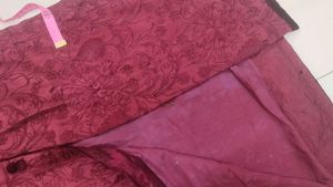 Maroon Embroidered Sherwani Style Kurta