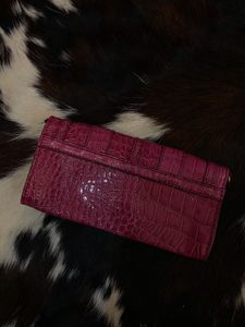 Guess Pink Croc Clutch