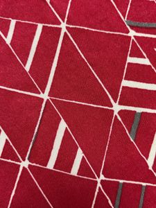 Red Geometric Print Kurta