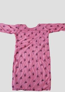 Pink Printed Kurta