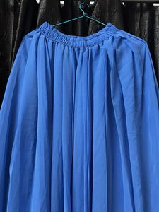 Embroidered Blue Boho Maxi Dress