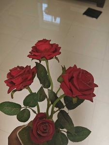 Artificial Red Rose Plant