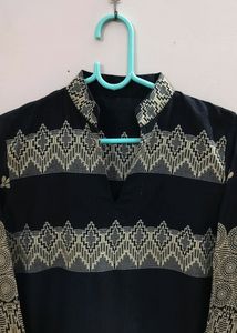 Black Cotton Kurti