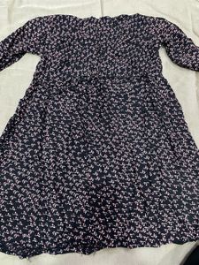 floral printed flared dress for women