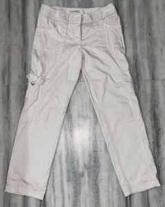 Women's Beige Cargo Pants