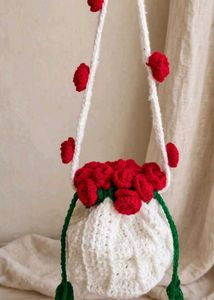 Viral Crochet Rose Bouquet Bag