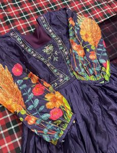 Embroidered Silk Kurta Set