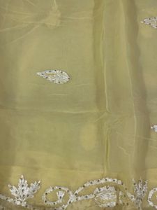 yellow saree