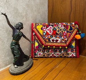 Banjara Embroidered Clutch Bag + Sling