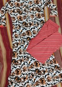 Women's Floral Print Kurta Set
