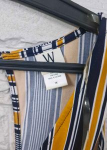 almost newYellow Striped Jumpsuit