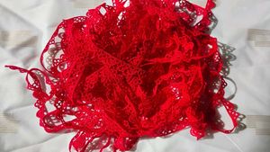 Lace Trim Red Panty 10 metre
