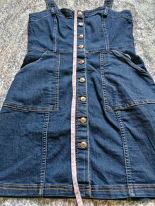 Denim Button-Up Mini Dress