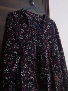 Bohemian Floral Print Kurta Tunic