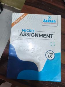 Micro Assignment+Flash cards class 9