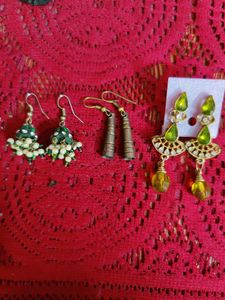 3 pair earrings only 50/-