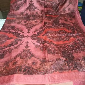Beautiful Red Silk Saree