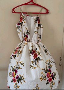 Floral Halter Neck Dress