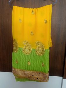 Wedding Saree with Heavy Embroidery
