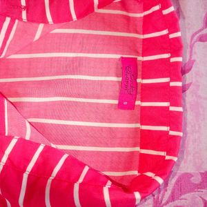 combo Pink Striped Button-Up Shirt