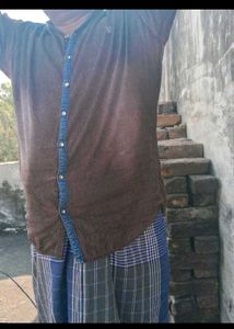 Men's Dark Washed Denim Shirt