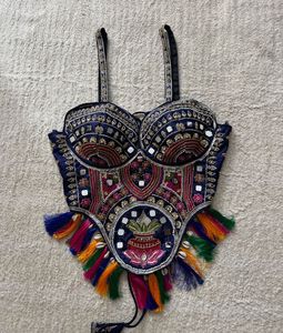 Boho Embellished Crop Top