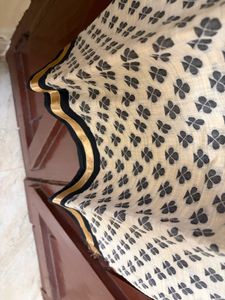 Elegant Cream Printed Kurta