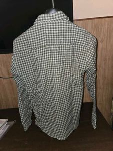 Checked Mahendi colour Casual Shirt