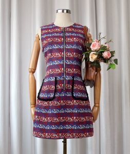 Chic Patterned Mini Dress