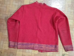 Red Knitted Cardigan