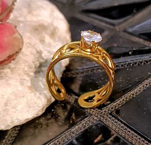 Gold Tone Statement Ring