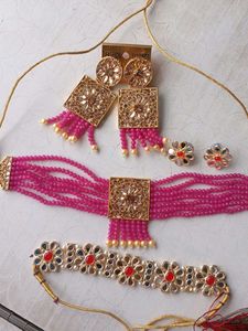 Indian Jewelry Set - Choker & Earrings