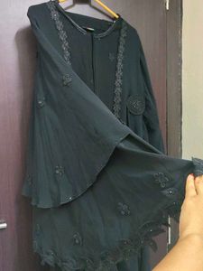 Elegant Black Abaya with Embellishments