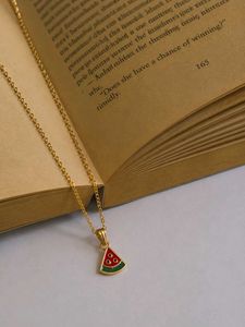 Cute Watermelon Slice Necklace