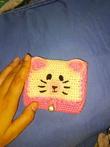 Cute Crochet Cat Wallet