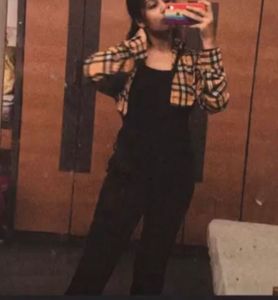 Forever 21 Yellow Plaid Crop Top