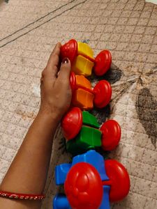 Colorful Toy Train Set