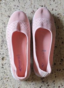 Cute Pink Mesh Ballet Flats