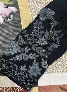 Elegant Black Kurta Set with Dupatta