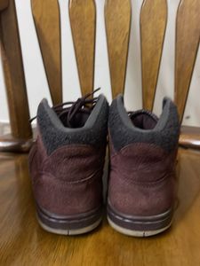 Men's Burgundy High-Top Sneakers