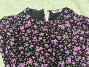 Floral Print Long Sleeve Top