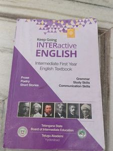 Intermediate Year 1st English &amp; Sanskrit Textbooks