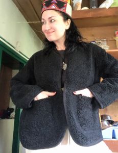 Black Teddy Fleece Jacket
